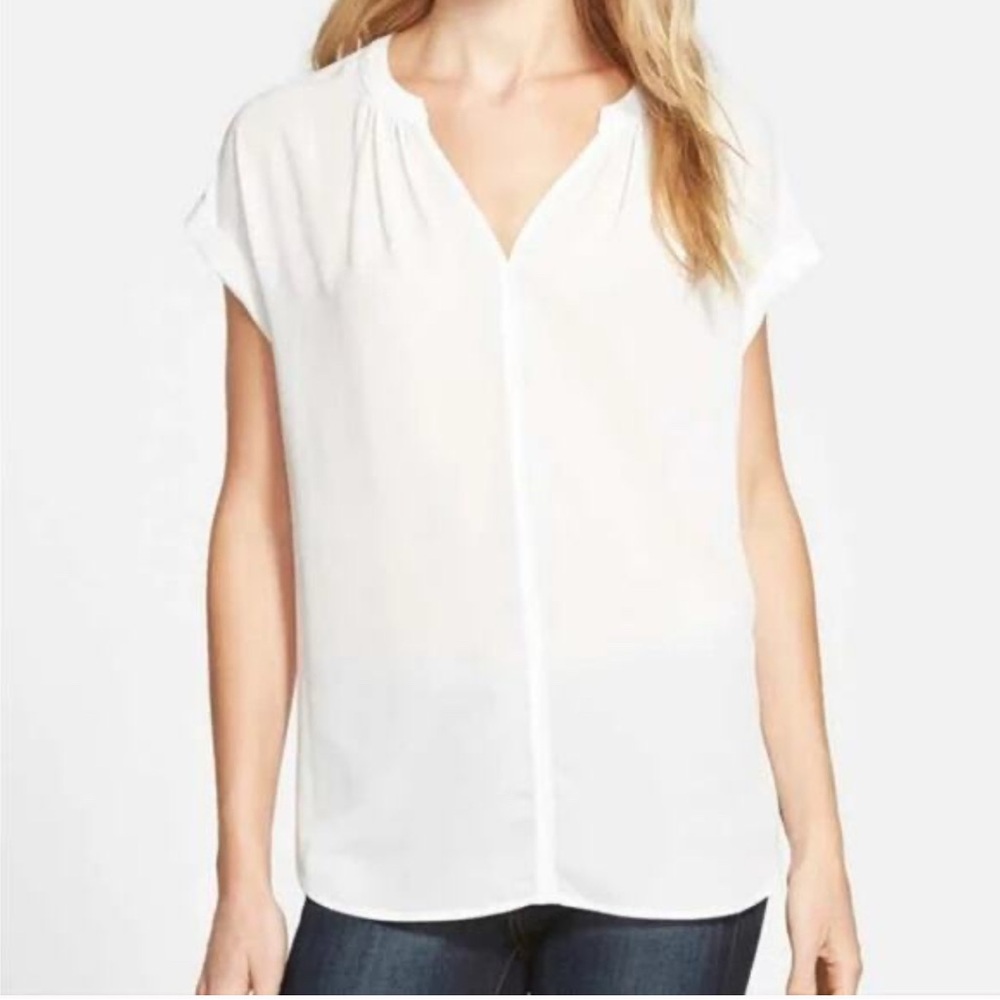Nordstrom Pleione white blouse